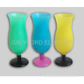 new design plastic colored wine glass